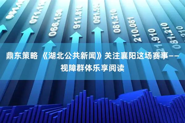 鼎东策略 《湖北公共新闻》关注襄阳这场赛事——视障群体乐享阅读