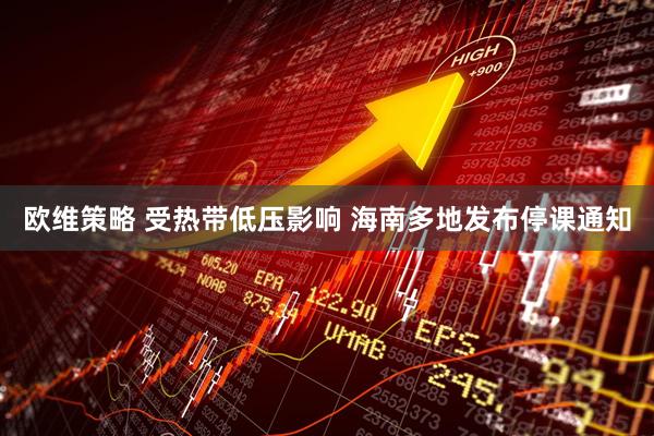 欧维策略 受热带低压影响 海南多地发布停课通知